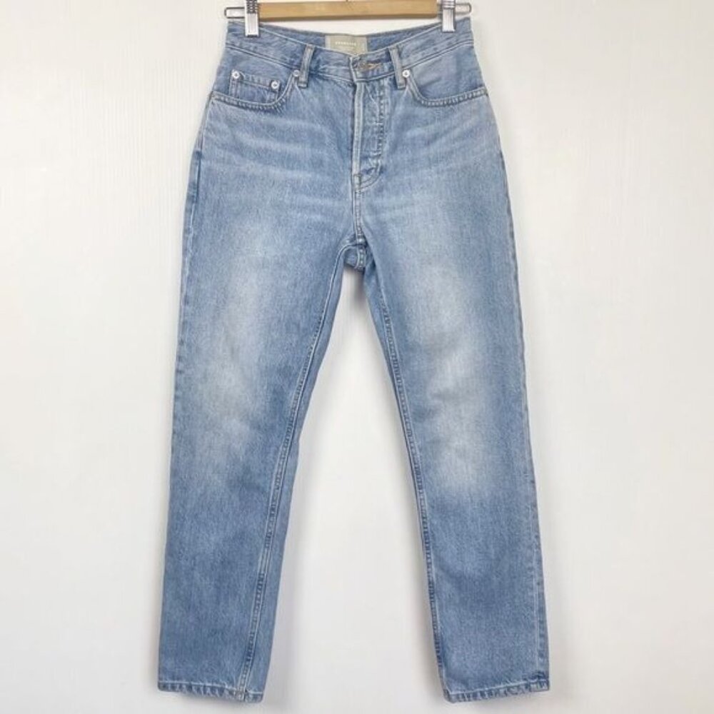 Everlane The '90s Cheeky ankle Jean Organic cotton light blue wash 24